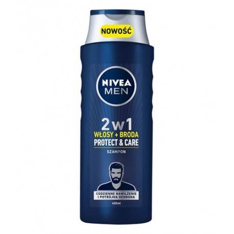 NIVEA SZ/WŁ 400ML 2W1 WŁOSY I BRODA