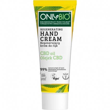 ONLY BIO KREM DO RĄK CBD OIL TUBA 75ML REGENERUJĄCY