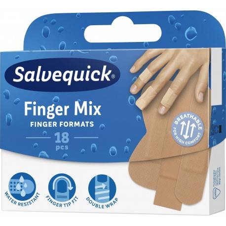 SALVEQUICK PLASTRY OPATRUNKOWE FINGER MIX A18