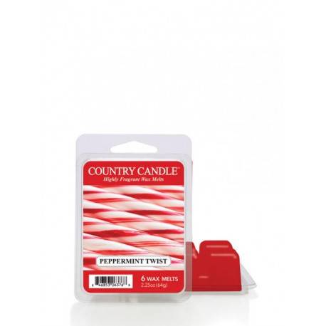 COUNTRY CANDLE WOSK ZAPACHOWY PEPPERMINT TWIST 64G