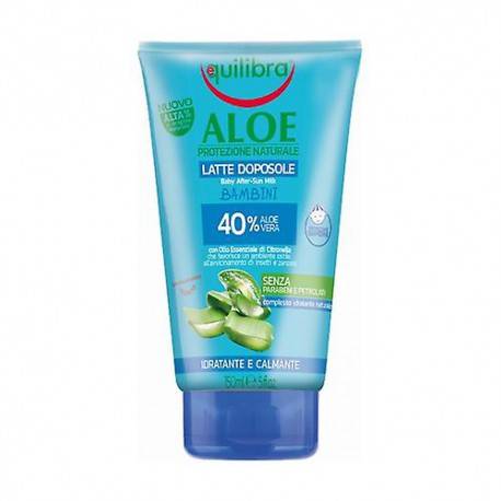 EQUILIBRA ALOE KIDS NAWILŻAJACO- KOJACE MLECZKO PO OPALANIU 150ML
