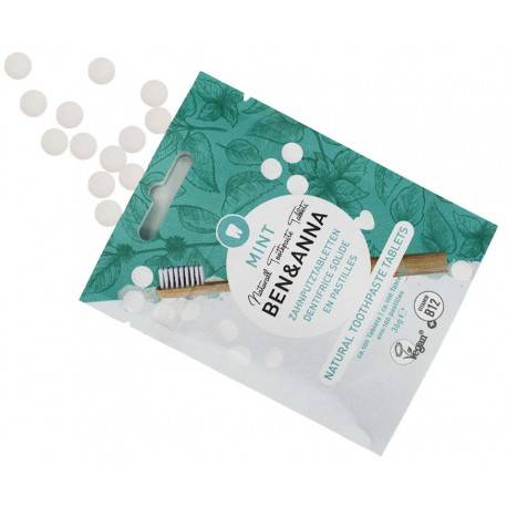 BEN&ANNA NATURALNE TABLETKI DO MYCIA ZEBÓW BEZ FLUORU 36G