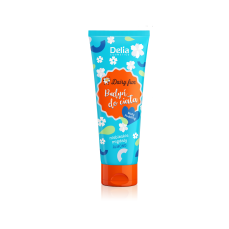 DELIA DAIRY FUN BUDYŃ DO CIAŁA 250ML NIEBIESKIE MIGDAŁY