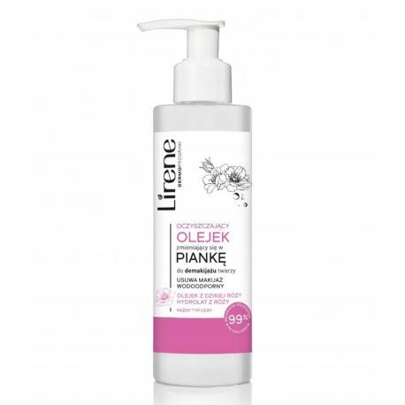 LIRENE OLEJEK/PIANKA DEMAKIJAŻ RÓŻA 145ML