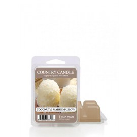 COUNTRY CANDLE WOSK ZAPACHOWY COCONUT& MARSHMALLOW 64G