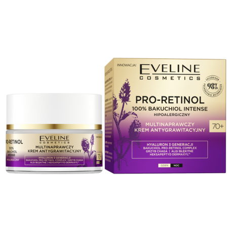 EVELINE PRO-RETINOL 100% BAKUCHIOL KREM 70+ 50ML