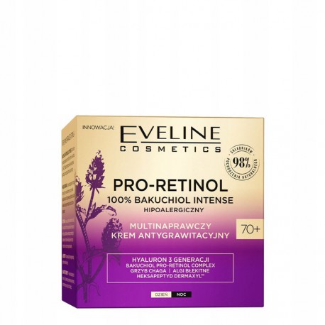 EVELINE PRO-RETINOL 100% BAKUCHIOL KREM 70+ 50ML