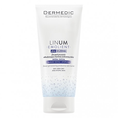 DERMEDIC LINUM EMOLIENT ŻEL POD PRYSZNIC ODBUDOWUJĄCY BARIERĘ OCHRONNĄ SKÓRY 200 ML