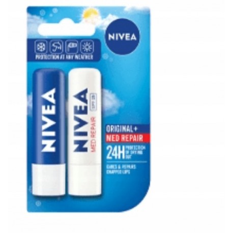 NIVEA LIP POMADKA DUOP.ORG+MED 88062