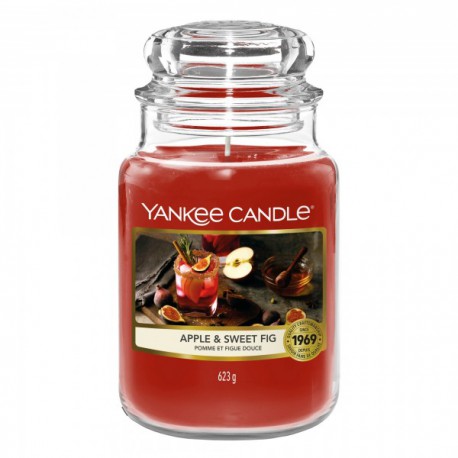 YANKEE CANDLE ŚWIECA APPLE & SWEET FIG 623G