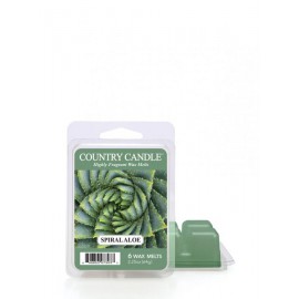 COUNTRY CANDLE WOSK ZAPACHOWY 64G SPIRAL ALOE