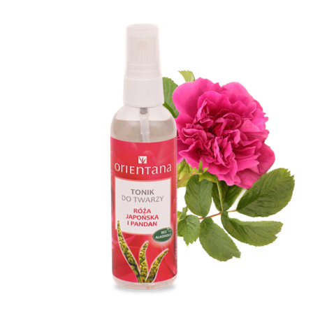 ORIENTANA TONIK DO TWARZY RÓŻA JAPOŃSKA I PANDAN 100ML 