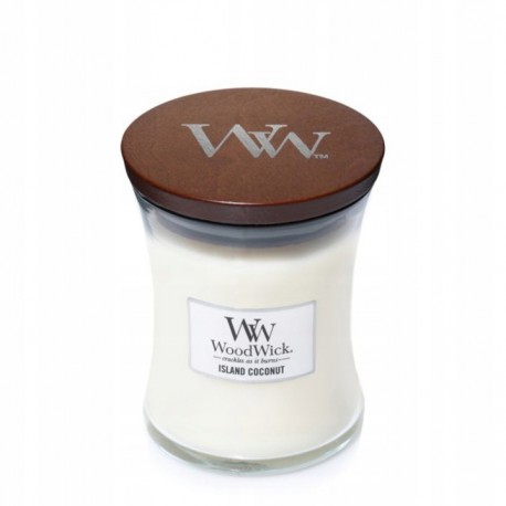WOODWICK ŚWIECA 85G ISLAND COCONUT