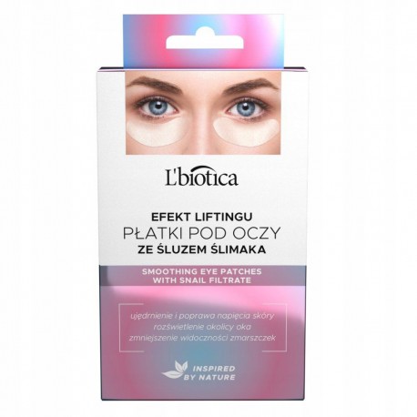 LBIOTICA HYDROŻELOWE PŁATKI POD OCZY ZE ŚLUZEM ŚLIMAKA ODMŁADZAJĄCE 3PARY