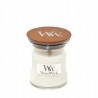 WOODWICK ŚWIECA 85G WHITE TEAK