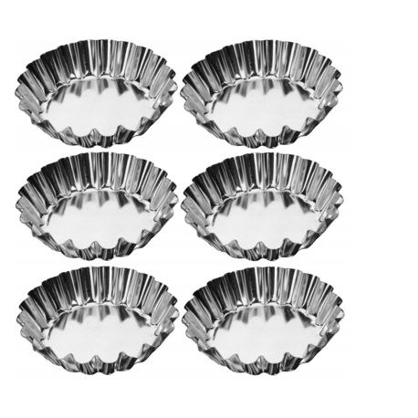 GALICJA PLATINO FOREMKI 9CM 6 SZT NA MUFFINY BABECZKI TARTALETKI