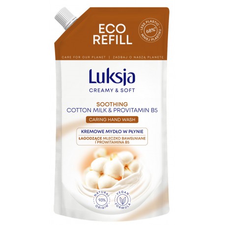 LUKSJA MYD/PŁ ZAPAS 400ML COTTON***