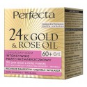 PERFECTA 24K GOLD & ROSE OIL KREM DO TWARZY 60+ 50ML PRZECIWZMARSZCZKOWY