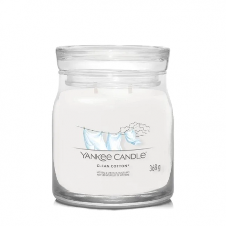 YANKEE CANDLE SIGNATURE ŚWIECA 368G CLEAN COTTON