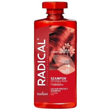 RADICAL SZAMPON DO WŁ. FARBOWANYCH I PASEMEK 400ML