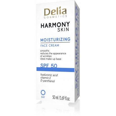 DELIA HARMONY SKIN KR/TW 50ML NAWILŻAJĄCY SPF50