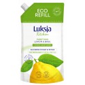 LUKSJA KUCHENNE MYDŁO W PŁYNIE ZAPAS 400ML CYTRYNA I BAZYLIA