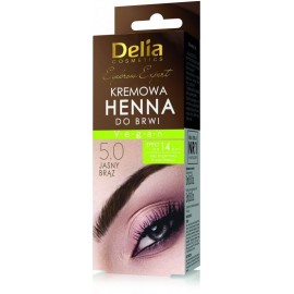 DELIA HENNA W KREMIE DO BRWI 15ML JASNY BRĄZ
