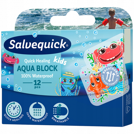 SALVEQUIC PLASTRY A'12 AQUA BLOCK KIDS