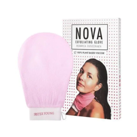 SISTER YOUNG NOVA BODY GLOV PINK - REKAWICA ZŁUSZCZAJĄCA DO PEELINGU CIAŁA