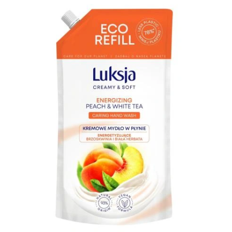 LUKSJA MYD/PŁ ZAPAS 900ML PEACH