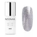 NEONAIL GLITTER EFFECT BAZA HYBRYDOWA 7,2ML SILVER TWINKLE