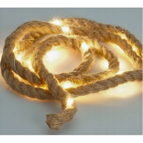 RAVI LAMPKI DEKORACYJNE Z JUTĄ 40LED 2M ART 32101