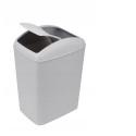 GALICJA SLIM KOSZ NA ŚMIECI ŚMIETNIK UCHWYLNY Z KLAPĄ PLASTIK 5L SZARY