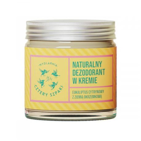 MYDLARNIA CZTERY SZPAKI DELIKATNY DEZODORANT W KREMIE EUKALIPTUSOWO CYTRYNOWY 60ML