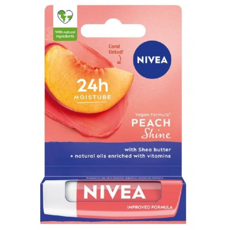 NIVEA LIP POM/UST PEACH 85031