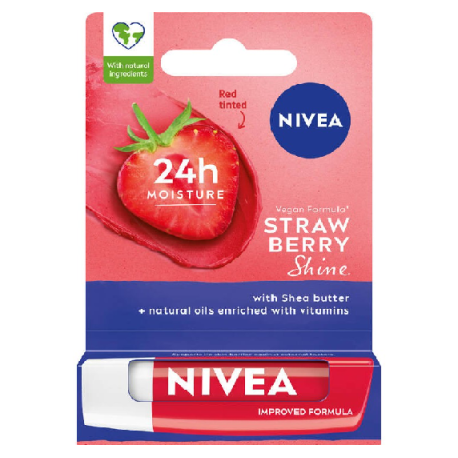 NIVEA LIP POM/UST STRAWB 85083