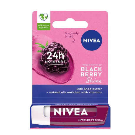 NIVEA LIP POM/UST BLACKBERRY