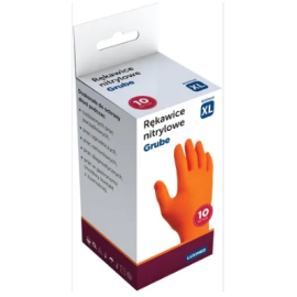 LUXIMED RĘKAWICE NITRYLYNOWE GRUBE XL