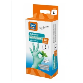 RAVI RĘKAWICE LATEKSOWE MIĘTOWE L A'10