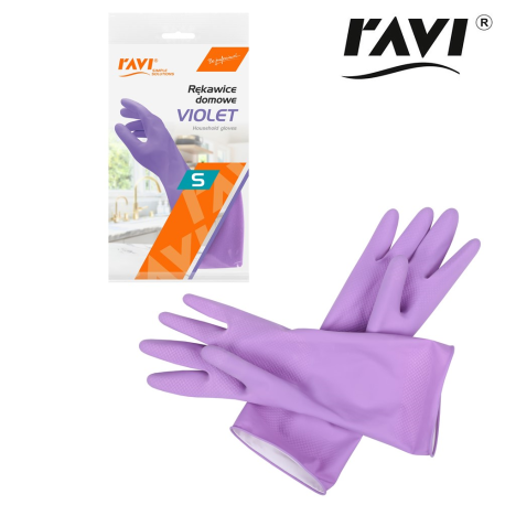 RAVI RĘKAWICE DOMOWE VIOLET S 1 PARA