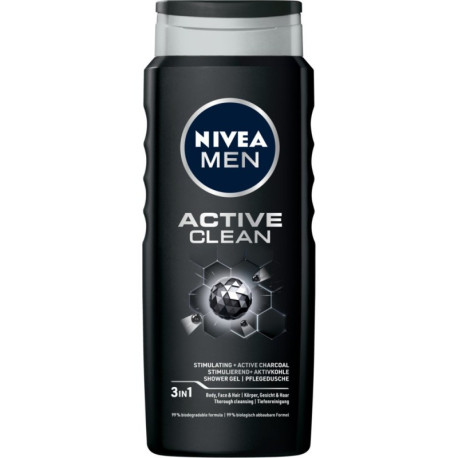 NIVEA ŻEL/PR 500 ACTIVE CLEAN MEN NEW