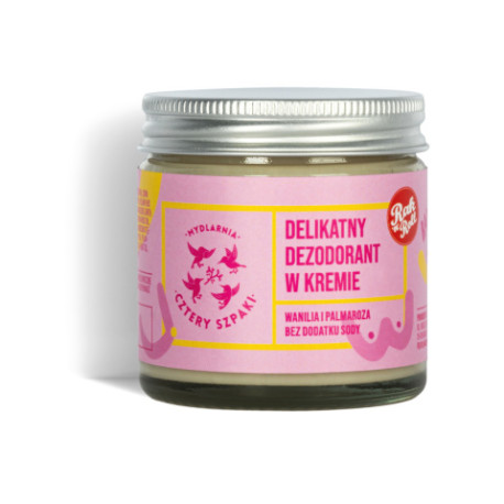 MYDLARNIA CZTERY SZPAKI DELIKATNY DEZODORANT W KREMIE BADAJ SIĘ 60ML