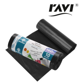RAVI GRATKA WORKI NA ŚMIECI 160L 10 SZT. LDPE