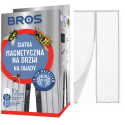 BROS SIATKA NA DRZWI MAGNETYCZNA 100X220 BIAŁA PRZECIW OWADOM