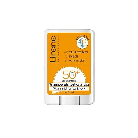 LIRENE SUN 25 SZTYFT TWARZ/CIAŁO SPF50 WITAMINOWY 15G
