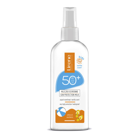 LIRENE SUN 25 KIDS MLECZKO OCHRONNE SPF50 WANILIOWE 150ML