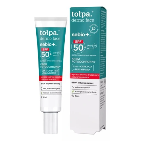 TOŁPA DERMO FACE SEBIO+ KR/TW 40ML SPF50+ FOTOOCHRONNY