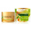 EVELINE ARGAN&OLIVE KREM DO TWARZY 50ML PRZECIWZMARSZCZKOWY NAWILŻAJĄCY NA DZIEŃ