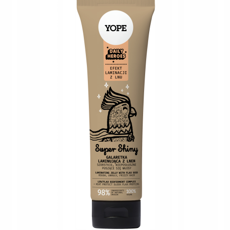 YOPE SUPER SHINY ODŻ/WŁ 140ML GALARETKA LAMINUJĄCA LEN