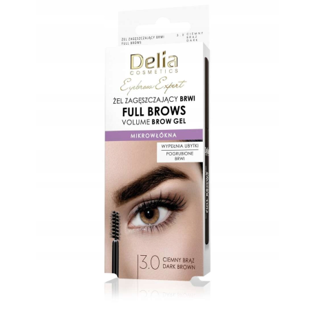 DELIA EYEBROW EXPERT ŻEL/BRWI 7ML 3.0 C/BRĄZ